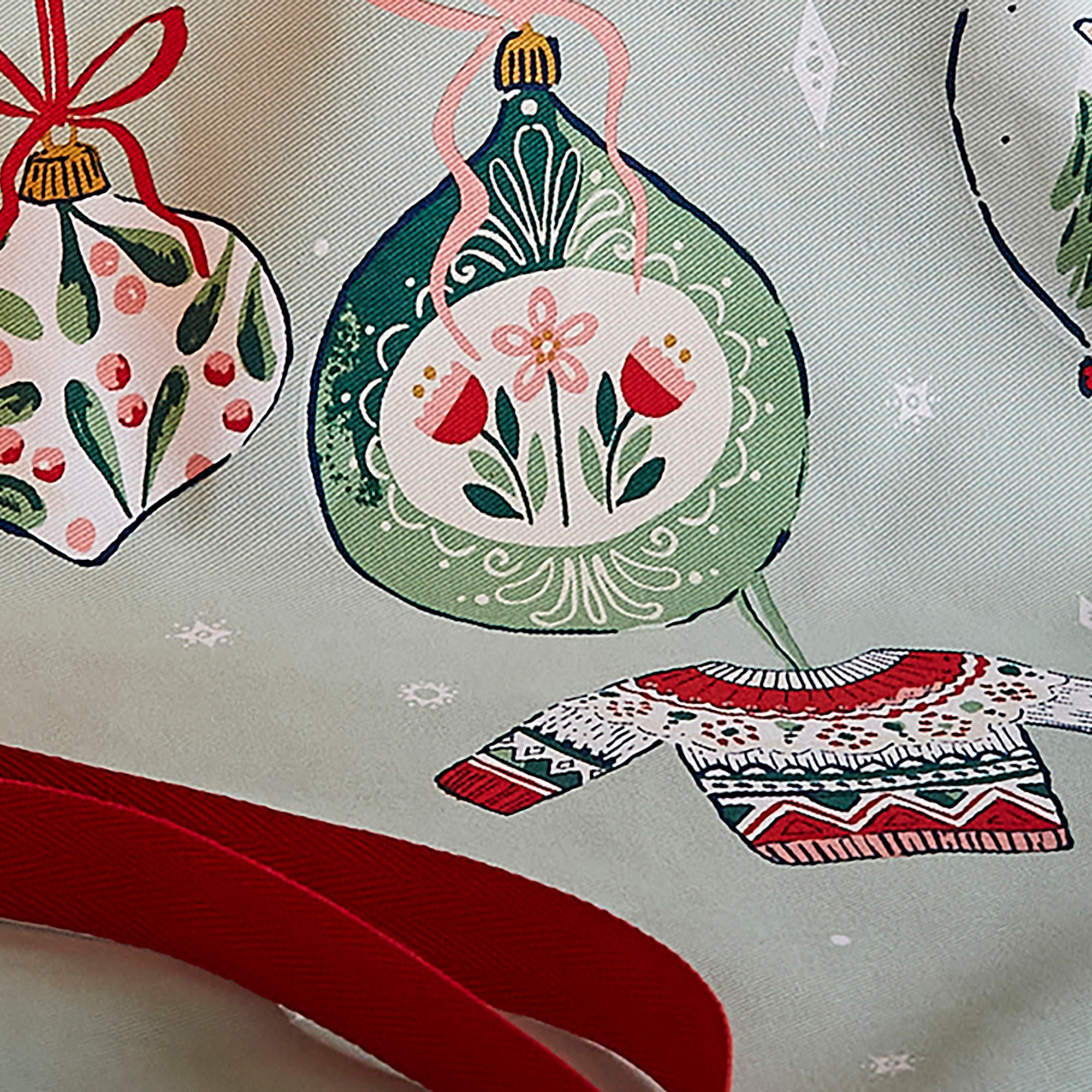 Ulster Weavers Christmas Ornaments Apron - Cotton One Size in Multi - Apron - Ulster Weavers