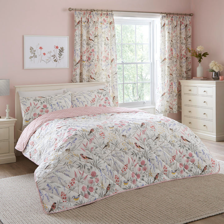 Caraway Bedspread by Dreams & Drapes Design in Pink 200cm X 230cm - Bedspread - Dreams & Drapes Design