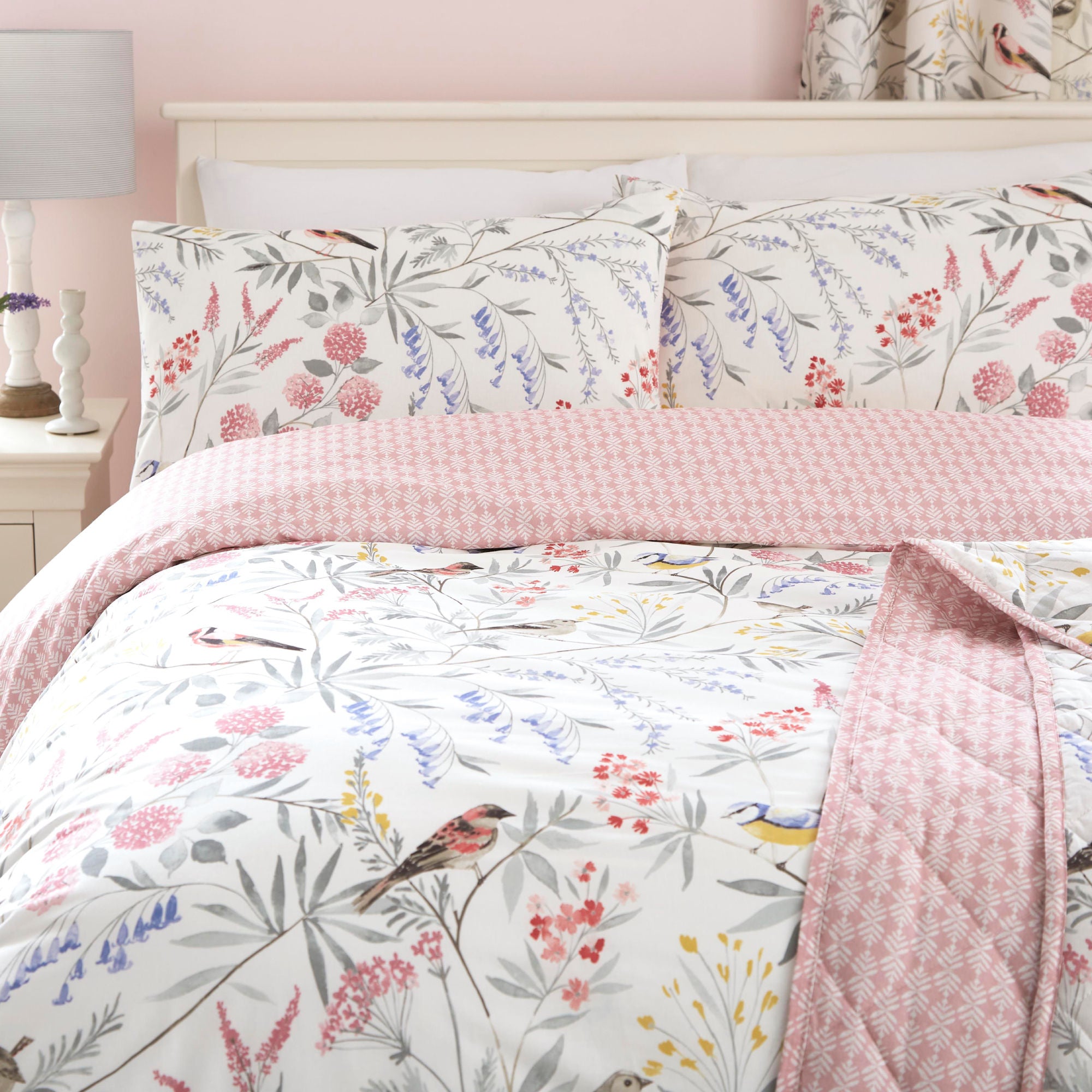 Caraway Duvet Cover Set by Dreams & Drapes Design in Pink - Duvet Cover Set - Dreams & Drapes Design