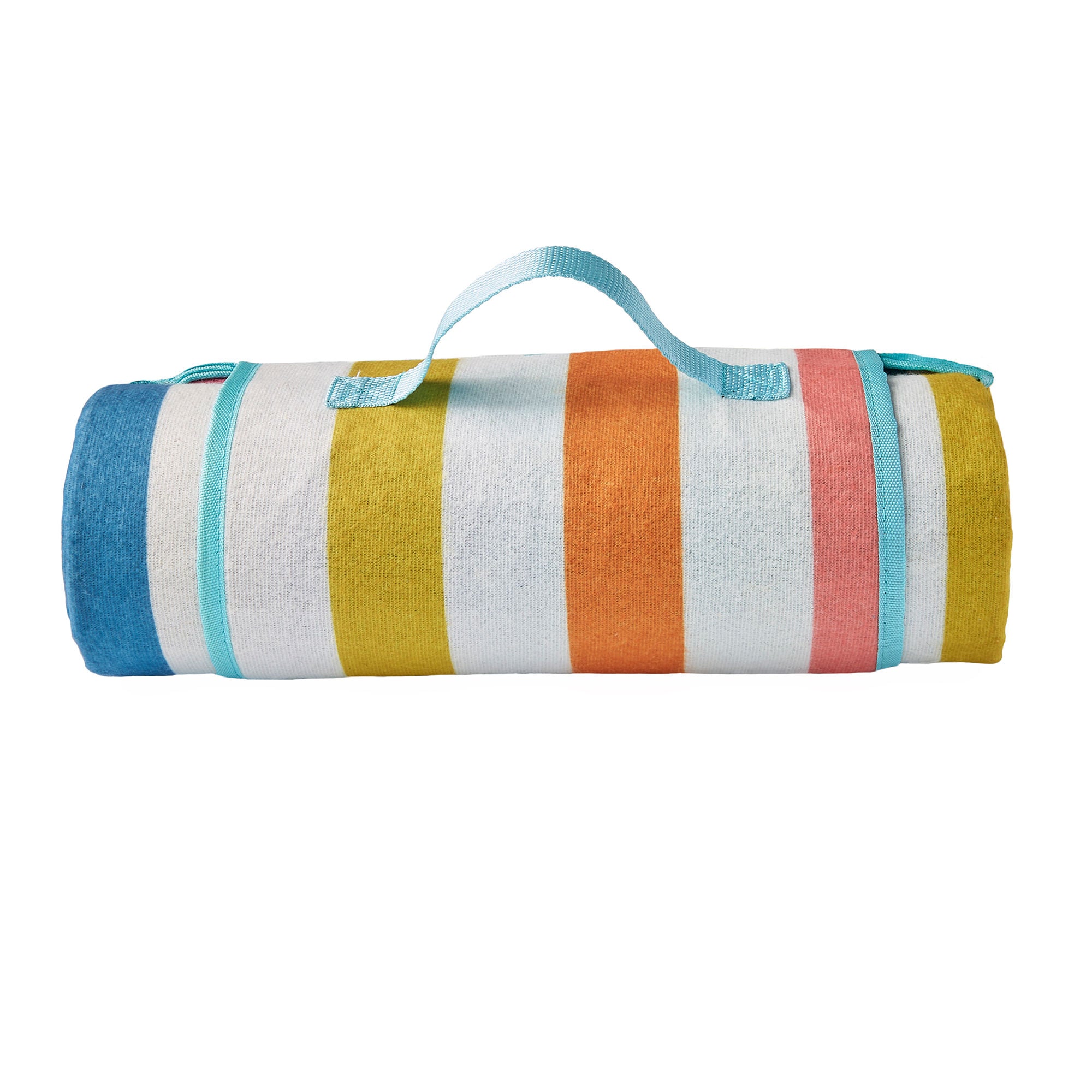 Carlson Stripe Picnic Blanket by Fusion in Multi 135 x 150cm - Picnic Blanket - Fusion
