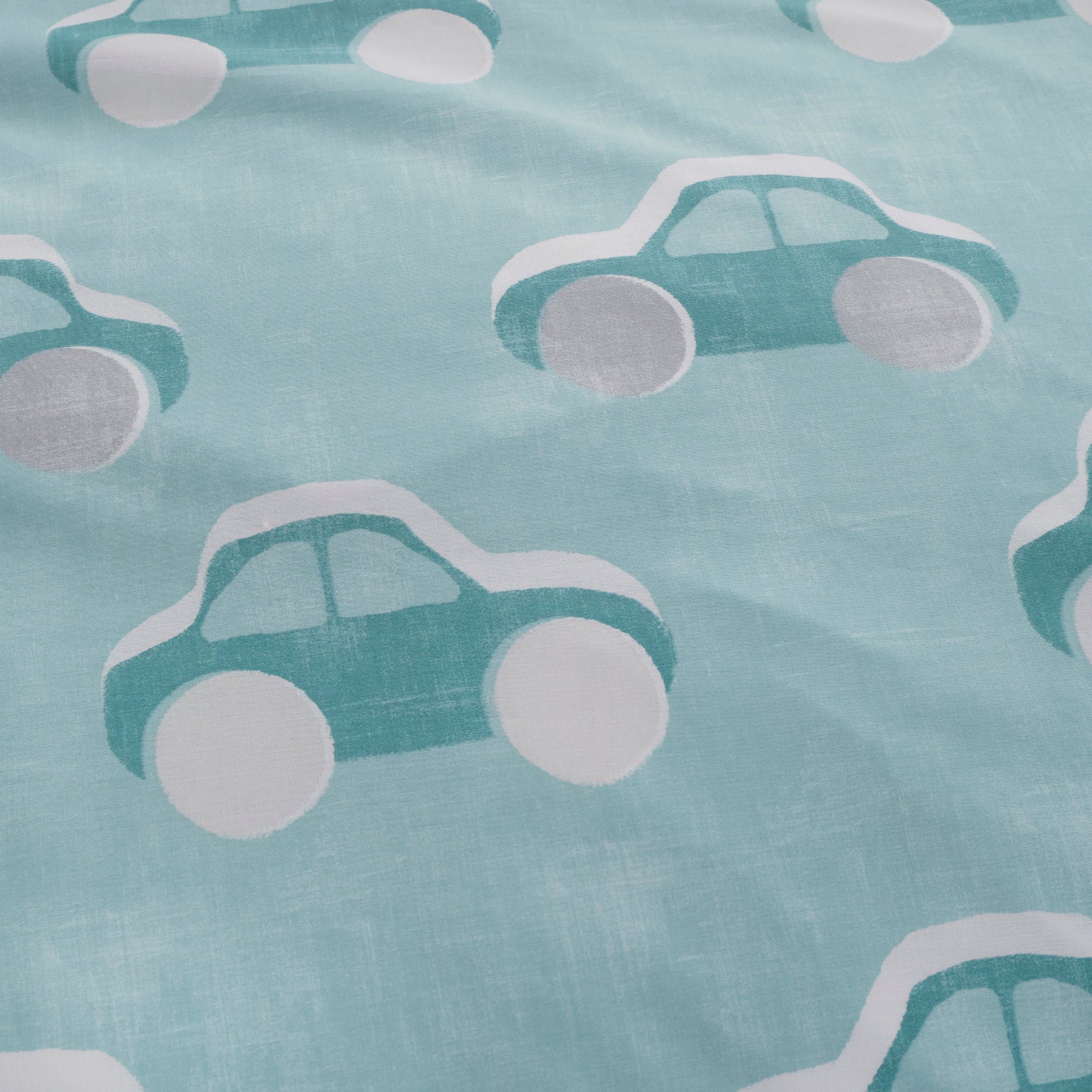 Cool Cars Duvet Cover Set by Bedlam in Duck Egg - Duvet Cover Set - Bedlam