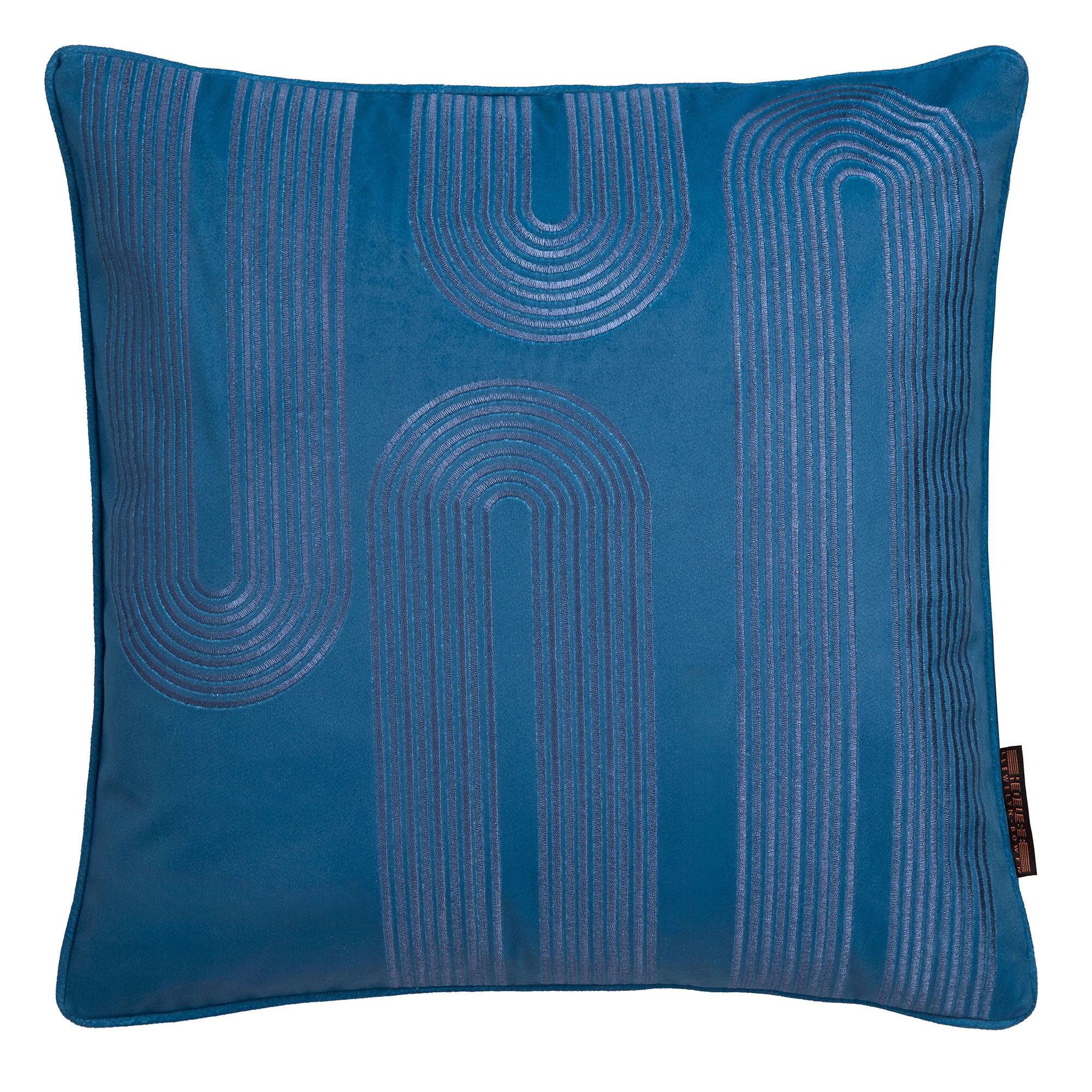 Diva Embroidery Cushion in Teal 43 x 43cm