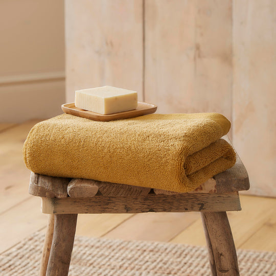 Abode Eco Towels in Ochre