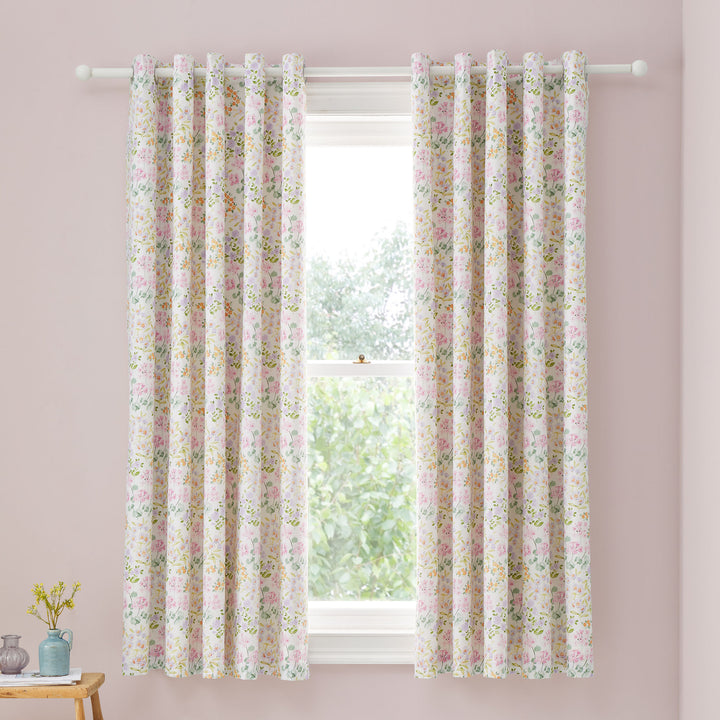 Edith Pair of Eyelet Curtains by Dreams & Drapes Design in Lilac - Pair of Eyelet Curtains - Dreams & Drapes Design