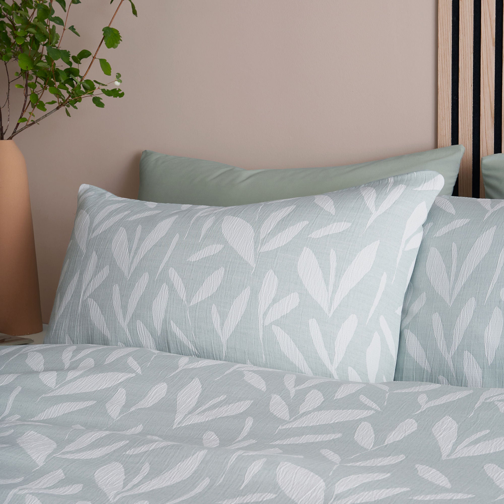 Emile Duvet Cover Set by Appletree Loft in Green - Duvet Cover Set - Appletree Loft