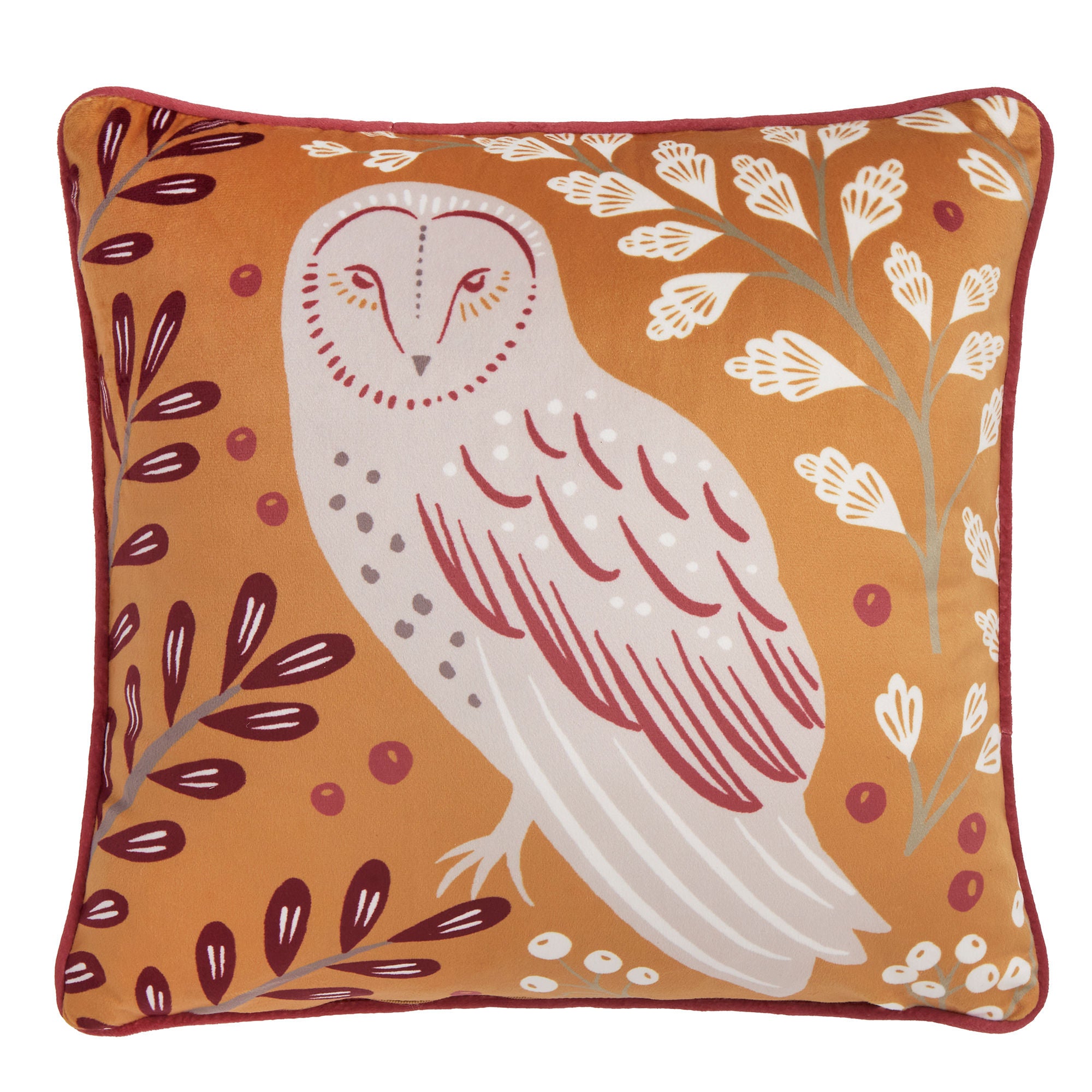 Enchanted Cushion by Dreams & Drapes Lodge in Red 43 x 43cm - Cushion - Dreams & Drapes Lodge