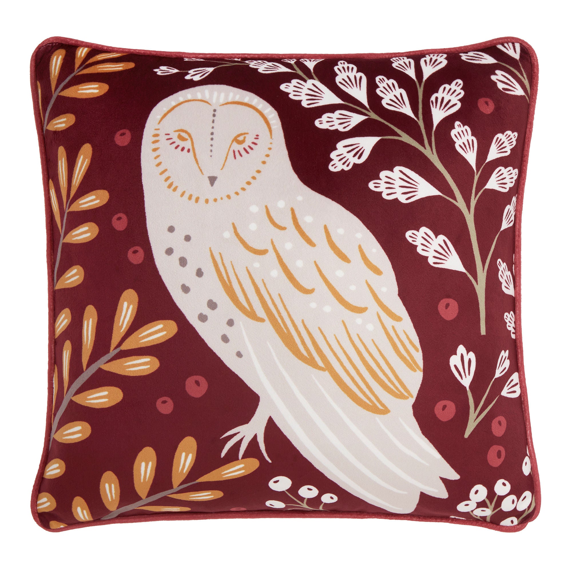 Enchanted Cushion by Dreams & Drapes Lodge in Red 43 x 43cm - Cushion - Dreams & Drapes Lodge