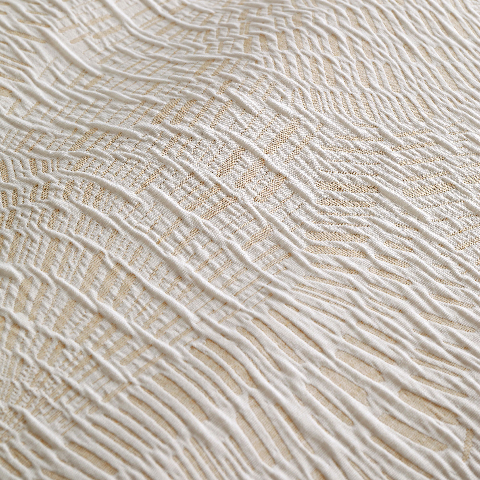 Fossil Jacquard Duvet Cover Set in Natural - Duvet Cover Set - Appletree