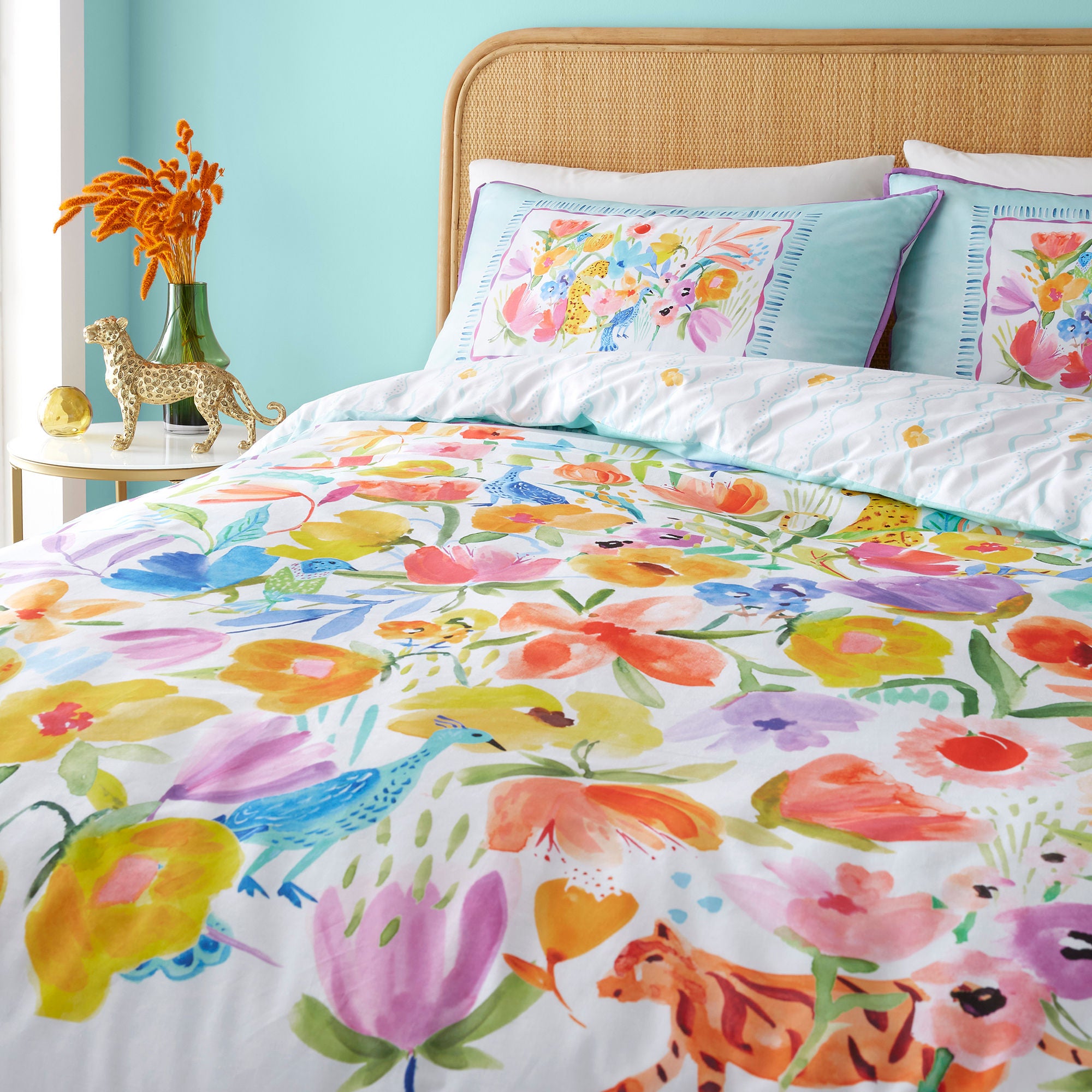 Festival Duvet Cover Set by Appletree Style in Duck Egg - Duvet Cover Set - Appletree Style