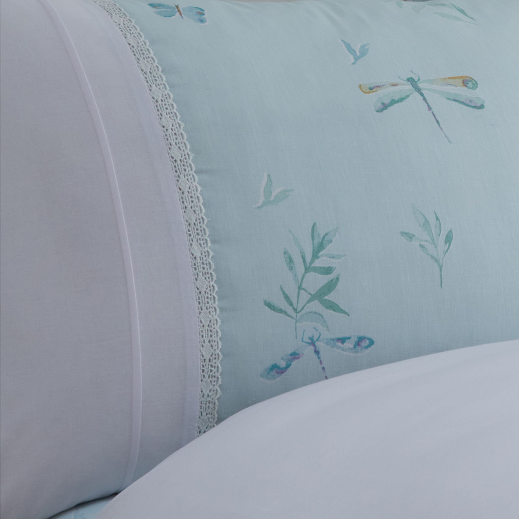 Fifi Duvet Cover Set by Dreams & Drapes Decorative in Duck Egg - Duvet Cover Set - Dreams & Drapes Decorative