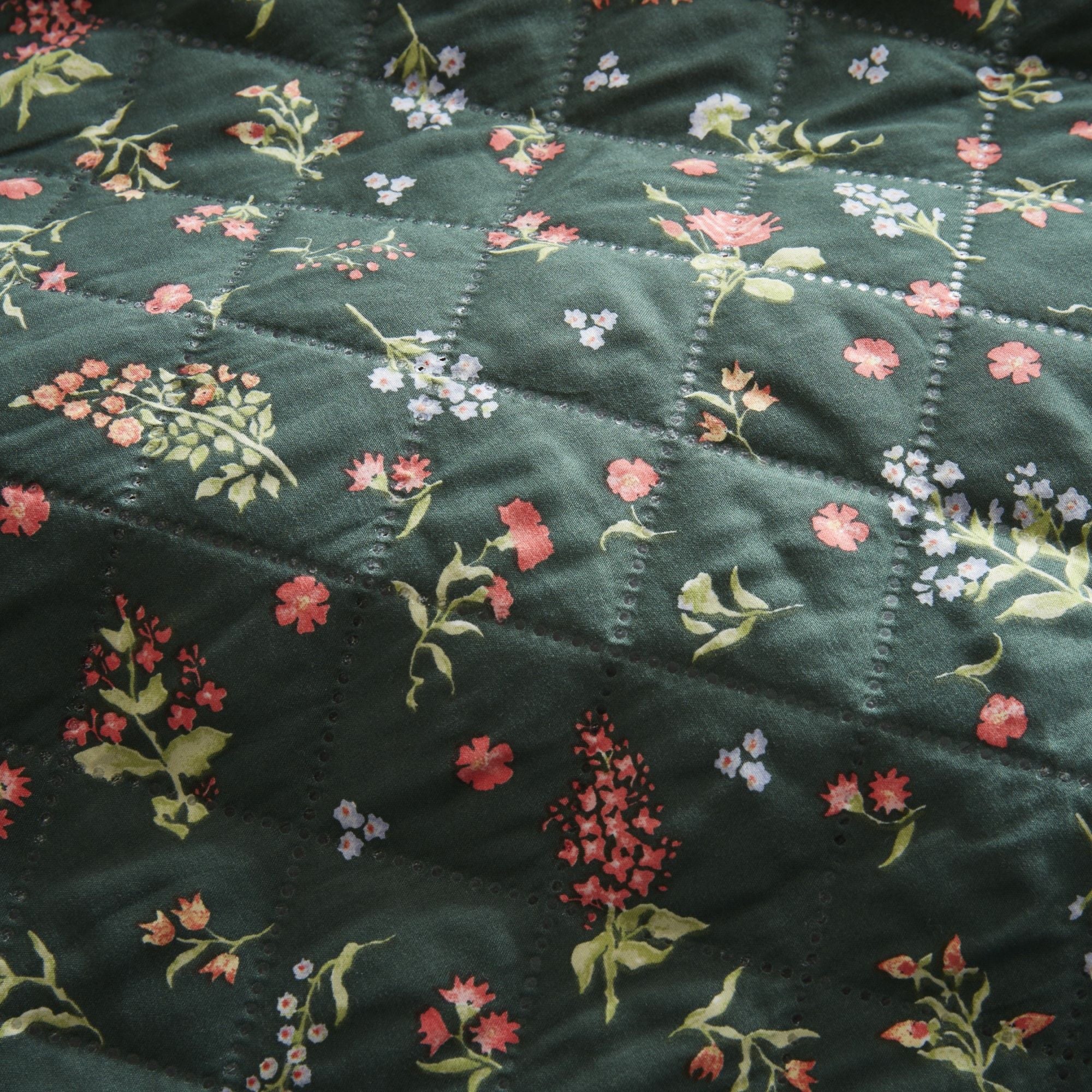 Nelly Duvet Cover Set in Green - Duvet Cover Set - Fusion