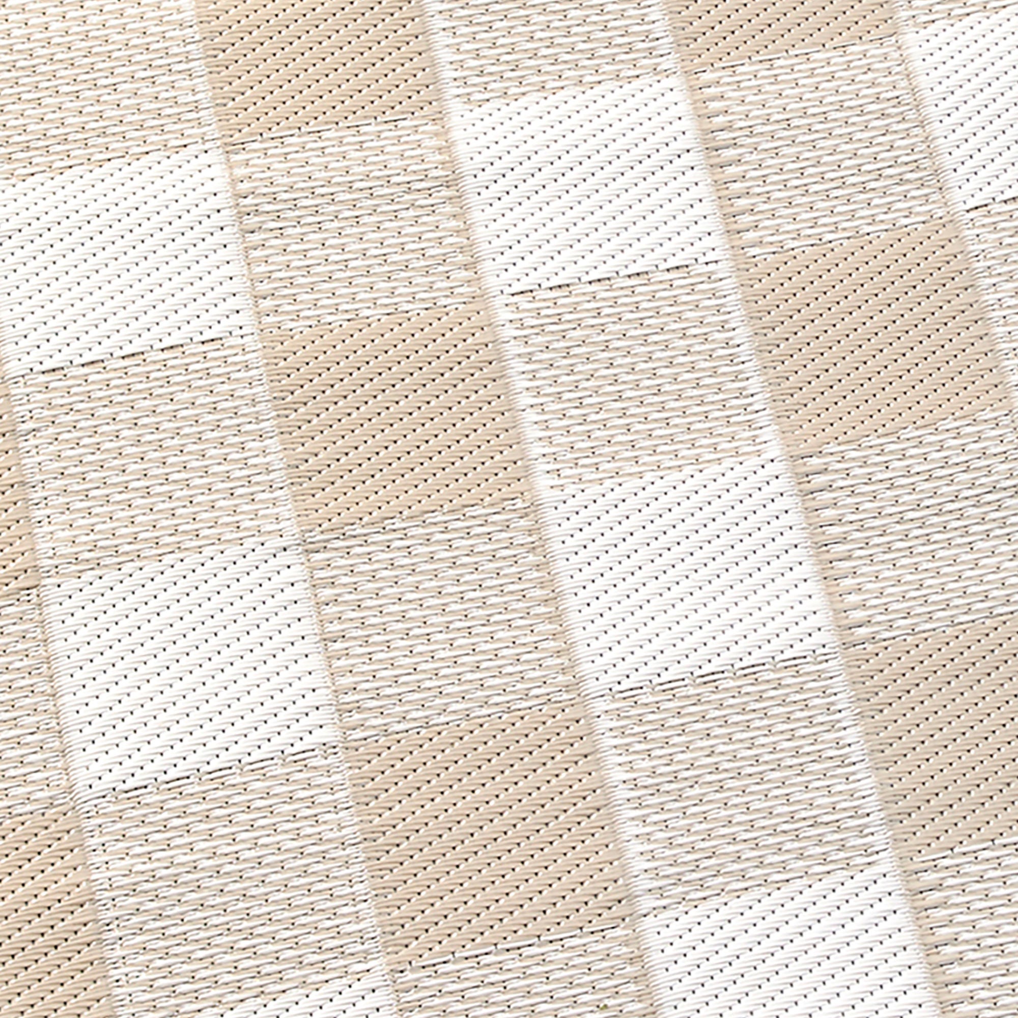 Gingham Outdoor Rug by Dreams & Drapes Design in Natural 120 x 170cm - Outdoor Rug - Dreams & Drapes Design
