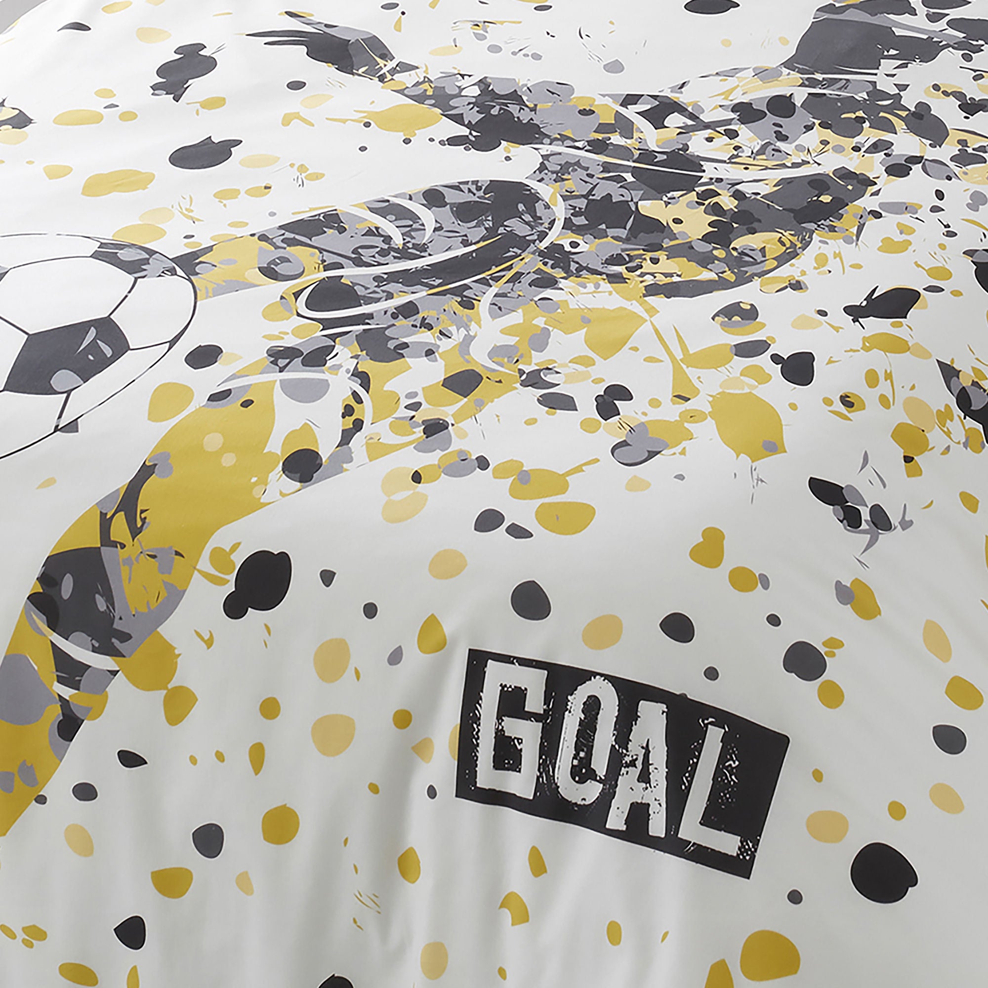 Goal Duvet Cover Set by Bedlam in Gold - Duvet Cover Set - Bedlam