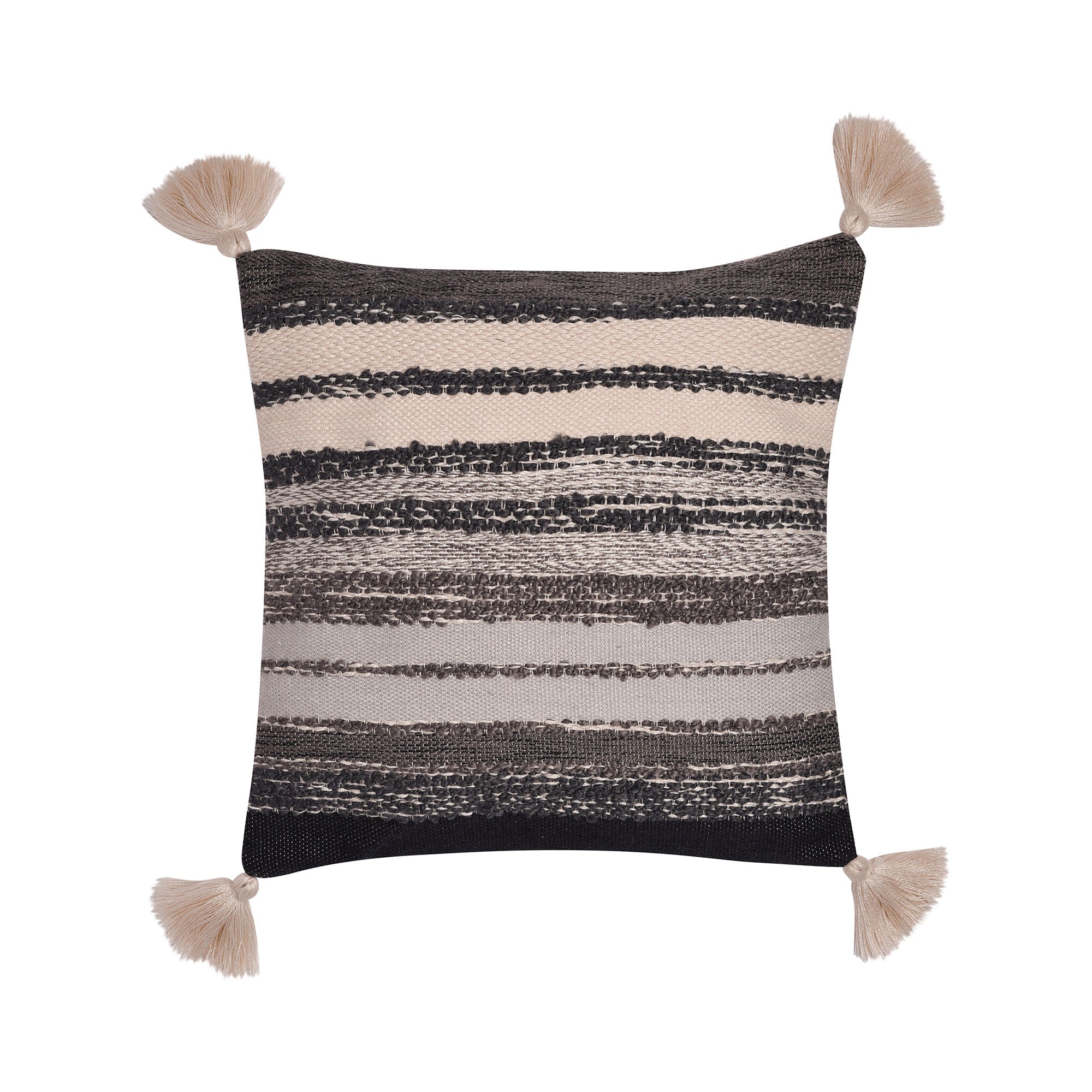 Grayson Outdoor Cushion by Drift Home in Black 43 x 43cm - Cushion - Drift Home