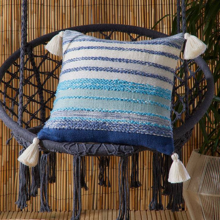 Grayson Outdoor Cushion by Drift Home in Blue 43 x 43cm - Cushion - Drift Home