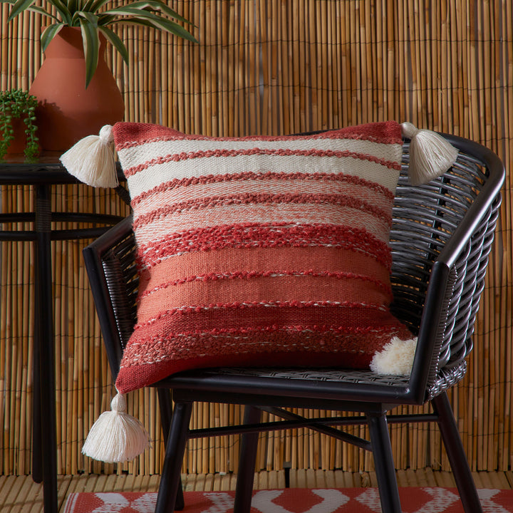 Grayson Outdoor Cushion by Drift Home in Terracotta 43 x 43cm - Cushion - Drift Home