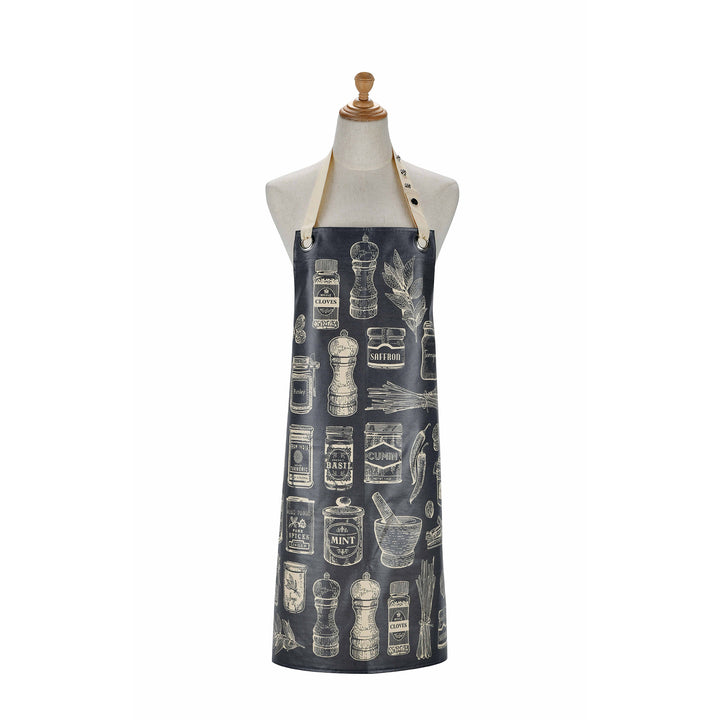 Ulster Weavers Herbs & Spices Apron - PVC/Oilcloth One Size in Grey