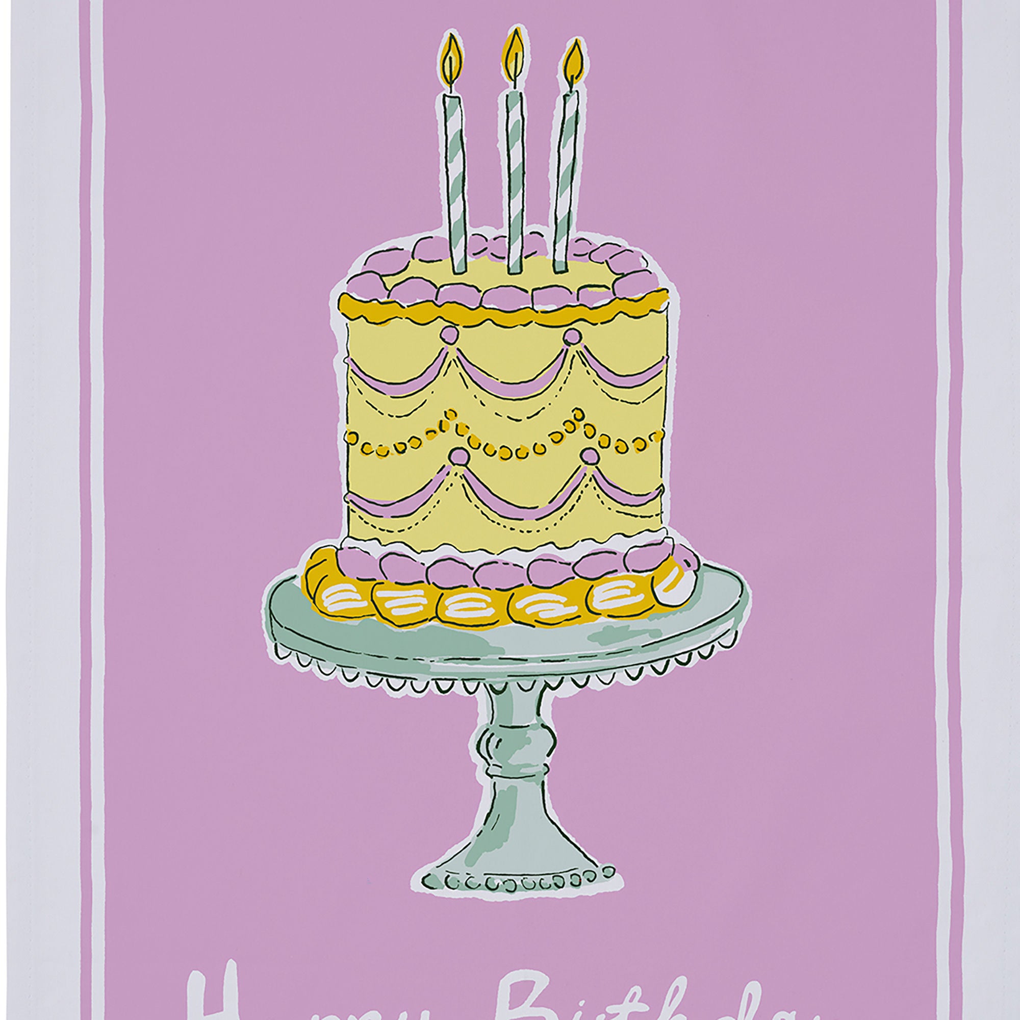 Ulster Weavers Happy Birthday Tea Towel - Cotton One Size in Multi - Tea Towel - Ulster Weavers