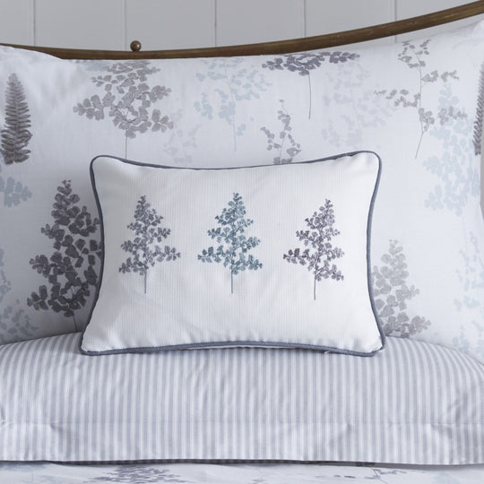 Linden Fern Cushion Cover in Grey 28 x 38cm