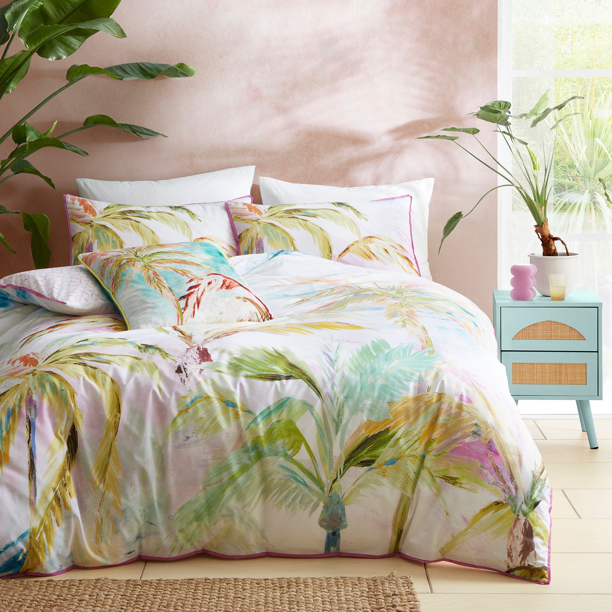 Leilani Duvet Cover Set by Appletree Style in Green - Duvet Cover Set - Appletree Style