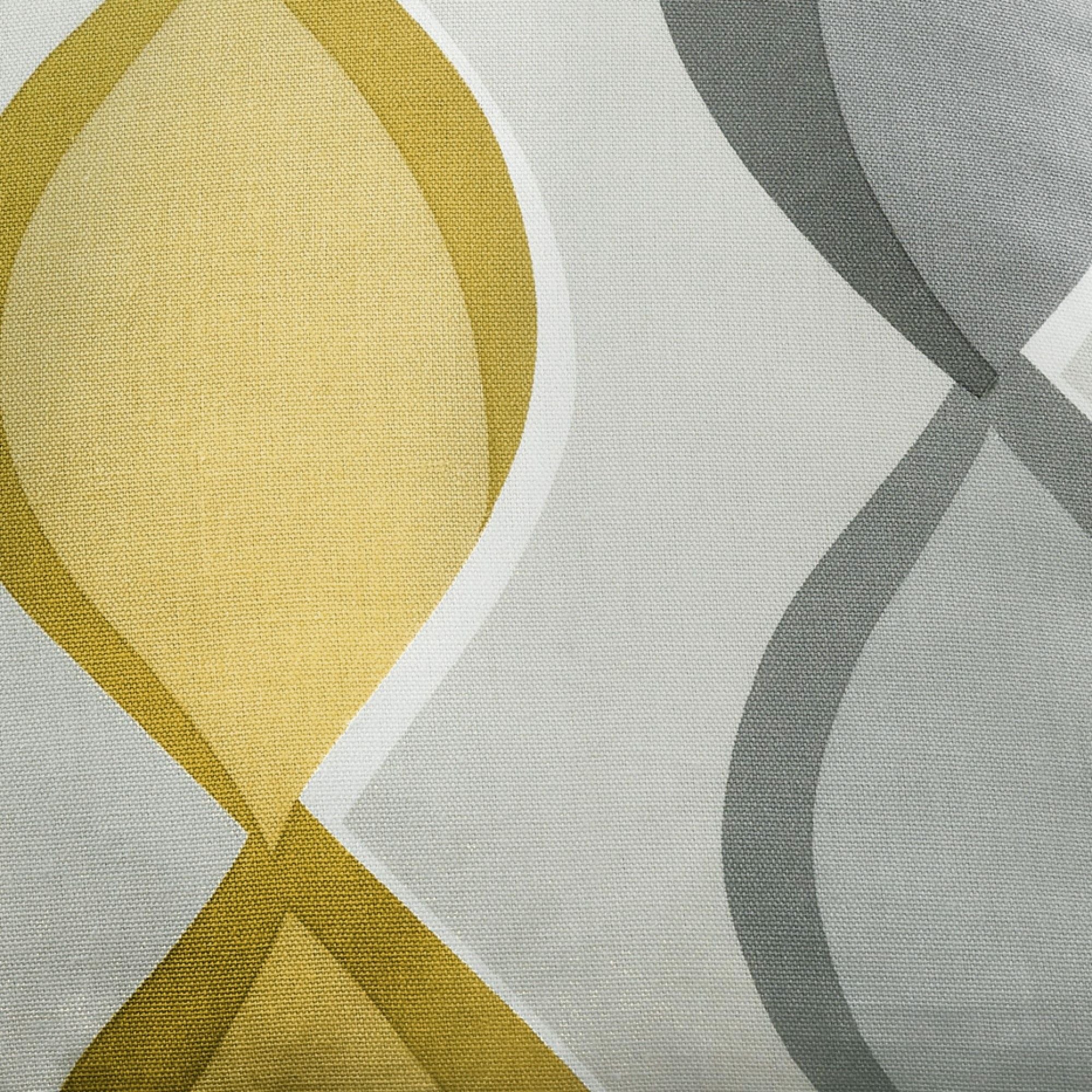 Lennox Cushion by Fusion in Grey & Ochre 43 x 43cm - Cushion - Fusion