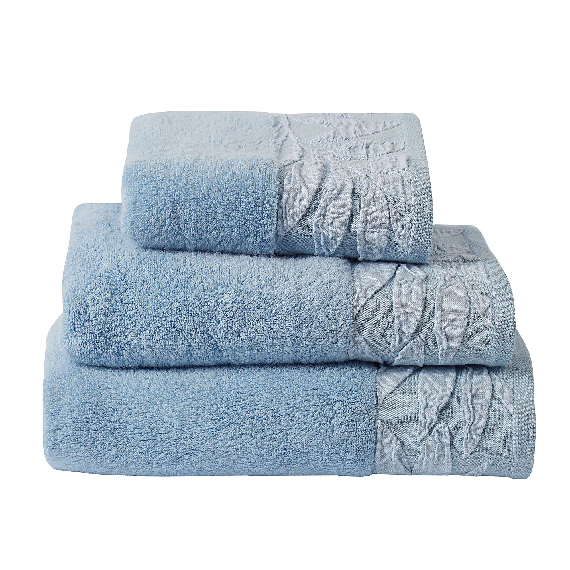 Lacie Towels by Dreams & Drapes Bathroom in Blue - Towels - Dreams & Drapes Bathroom
