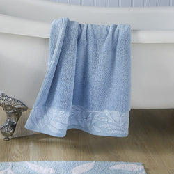 Lacie Towels by Dreams & Drapes Bathroom in Blue - Towels - Dreams & Drapes Bathroom