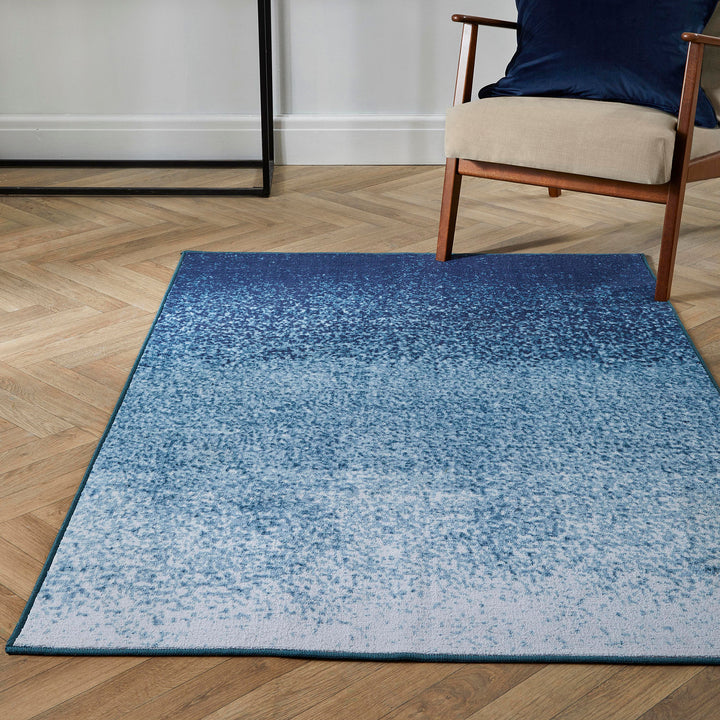 Lex Washable Rug by Fusion in Blue 120 x 180cm - Washable Rug - Fusion