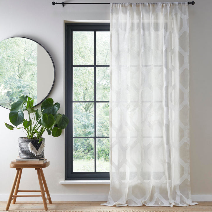 Linara Voile Panel by Fusion in Natural - Voile Panel - Fusion