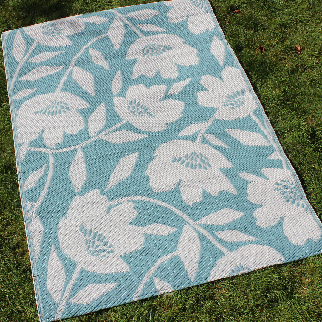 Luna Outdoor Rug in Duck Egg 120 x 170cm – Ulster Weavers