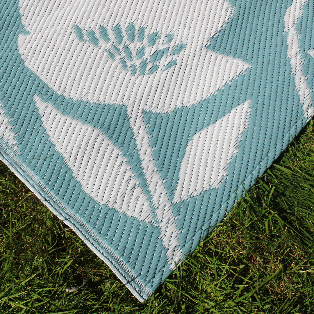 Luna Outdoor Rug in Duck Egg 120 x 170cm – Ulster Weavers