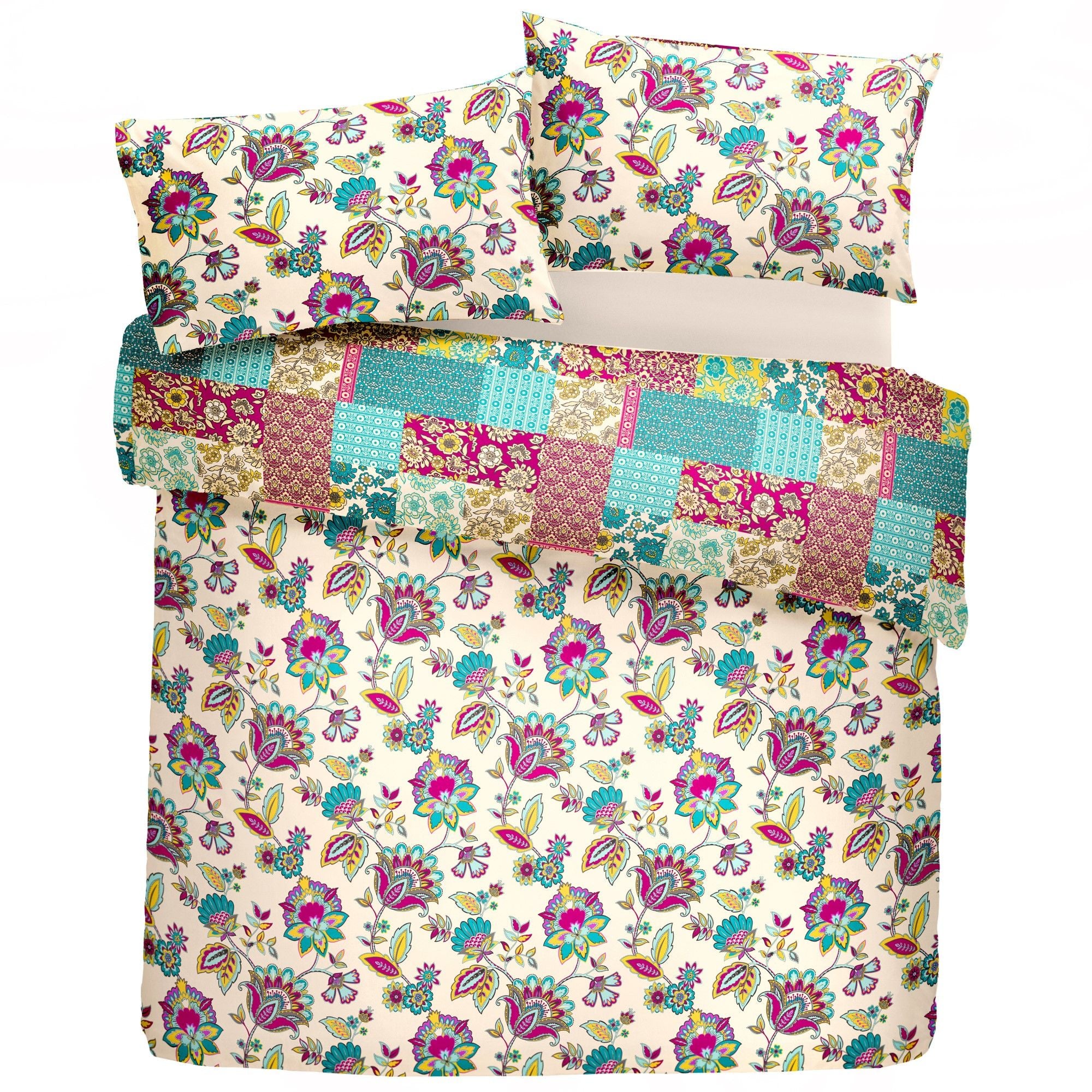 Marinelli Duvet Cover Set by Dreams & Drapes in Teal - Duvet Cover Set - Dreams & Drapes