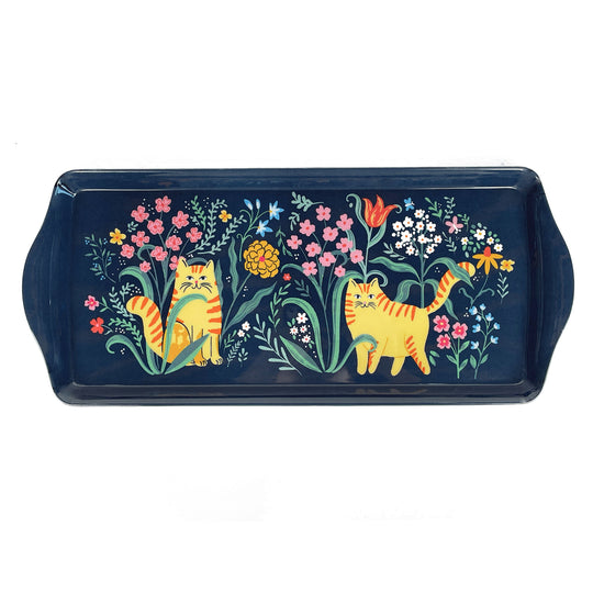 Marmalade Meadow Small Serving Tray in Navy