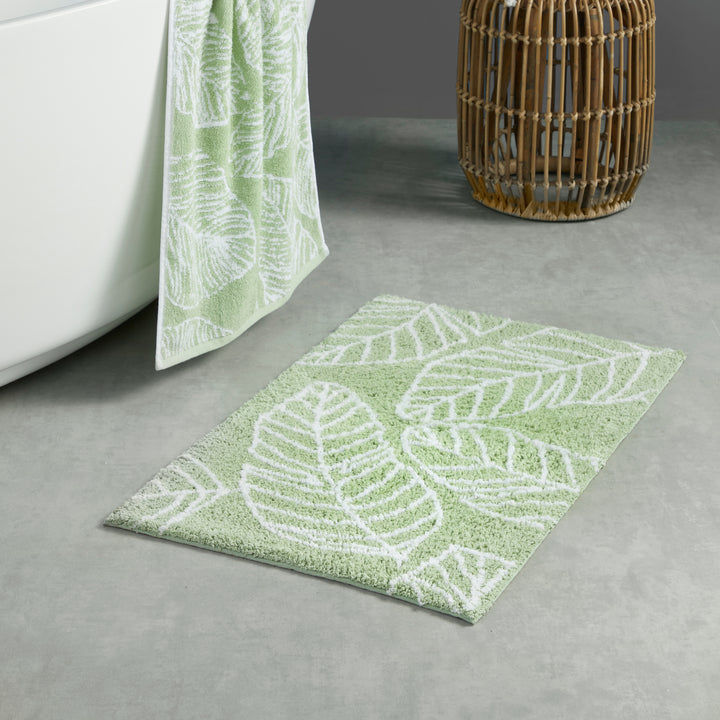 Matteo Bath Mat by Fusion Bathroom in Khaki 50 x 80cm – Ulster Weavers