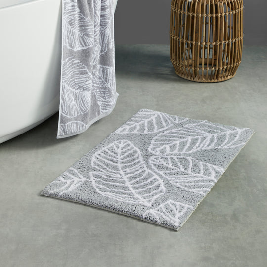 Matteo Bath Mat in Grey 50 x 80cm
