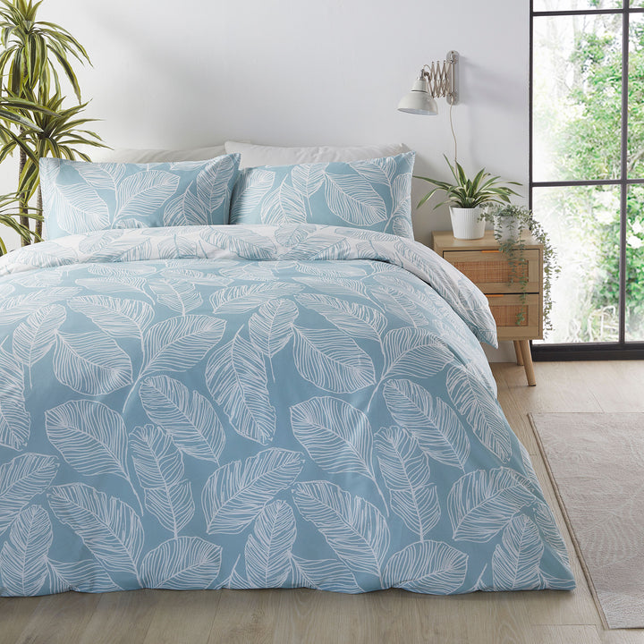Matteo Duvet Cover Set by Fusion in Duck Egg - Duvet Cover Set - Fusion