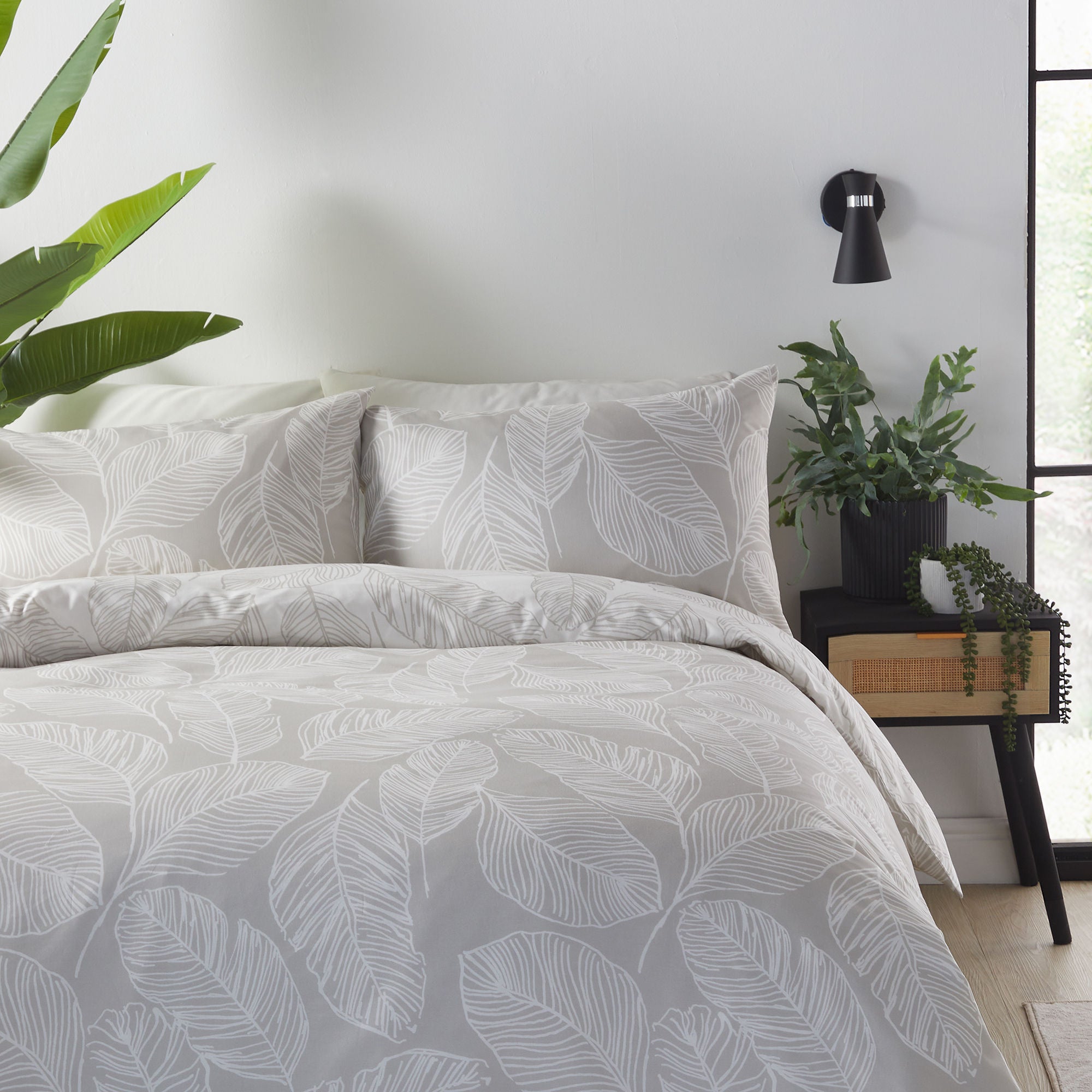 Matteo Duvet Cover Set by Fusion in Natural - Duvet Cover Set - Fusion