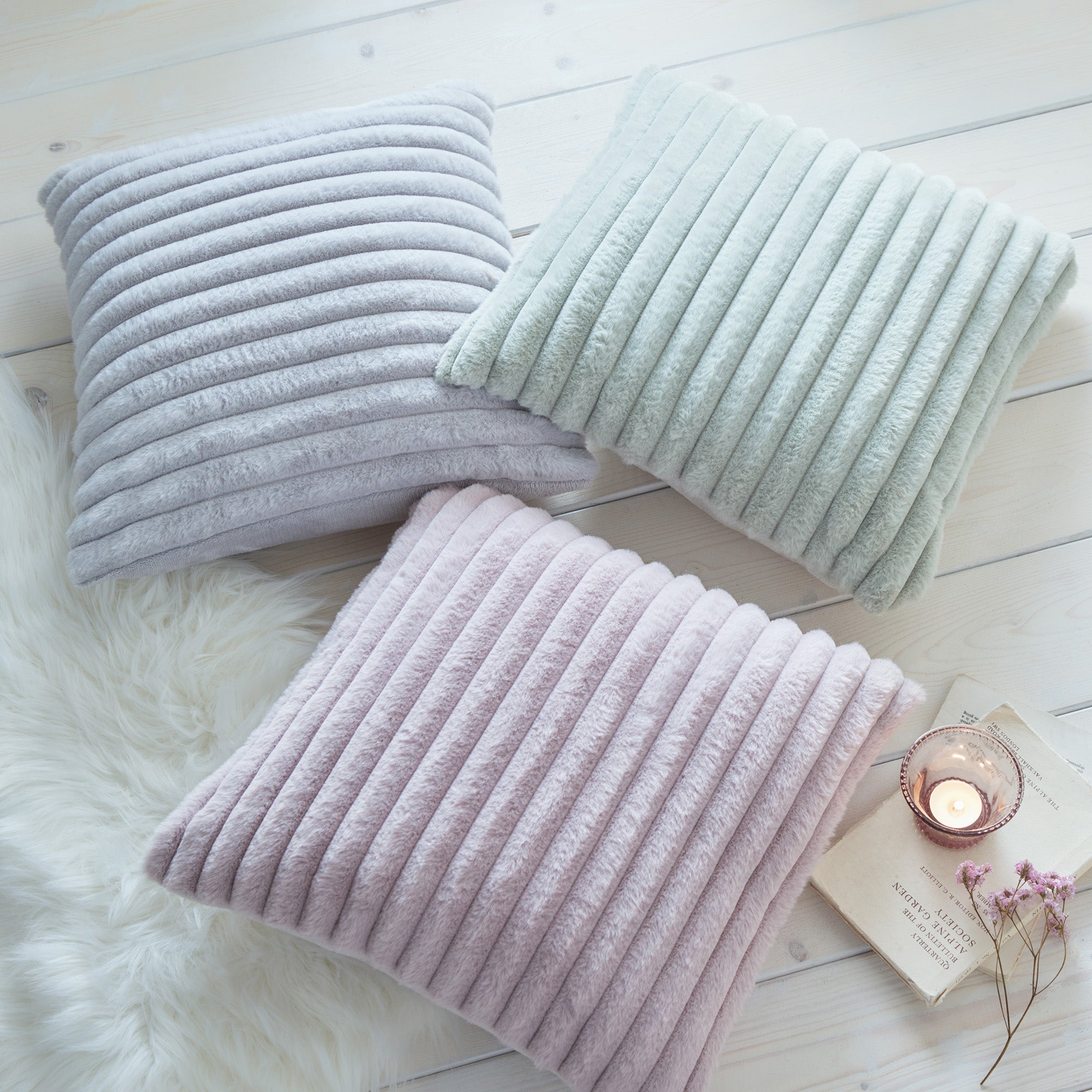 Morritz Cushion by Appletree Hygge in Mauve 43 x 43cm - Cushion - Appletree Hygge