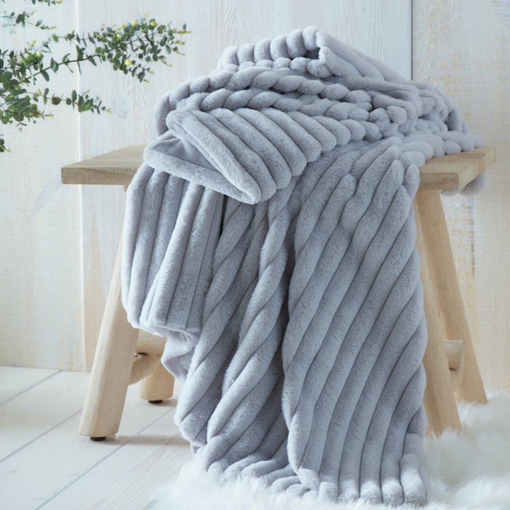 Morritz Throw by Appletree Hygge in Grey 130 x 180cm - Throw - Appletree Hygge