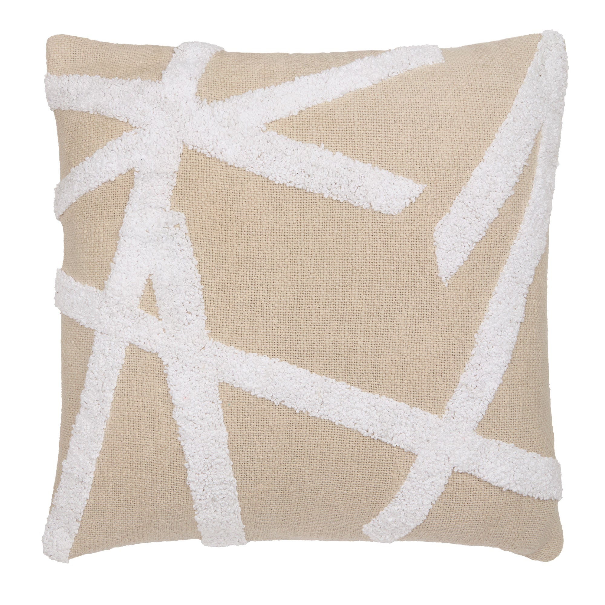 Otto Cushion by Appletree Loft in Natural 43 x 43cm - Cushion - Appletree Loft