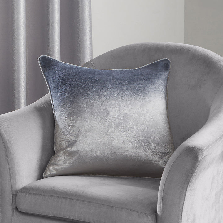 Ombre Strata Cushion by Fusion in Grey 43 x 43cm - Cushion - Fusion