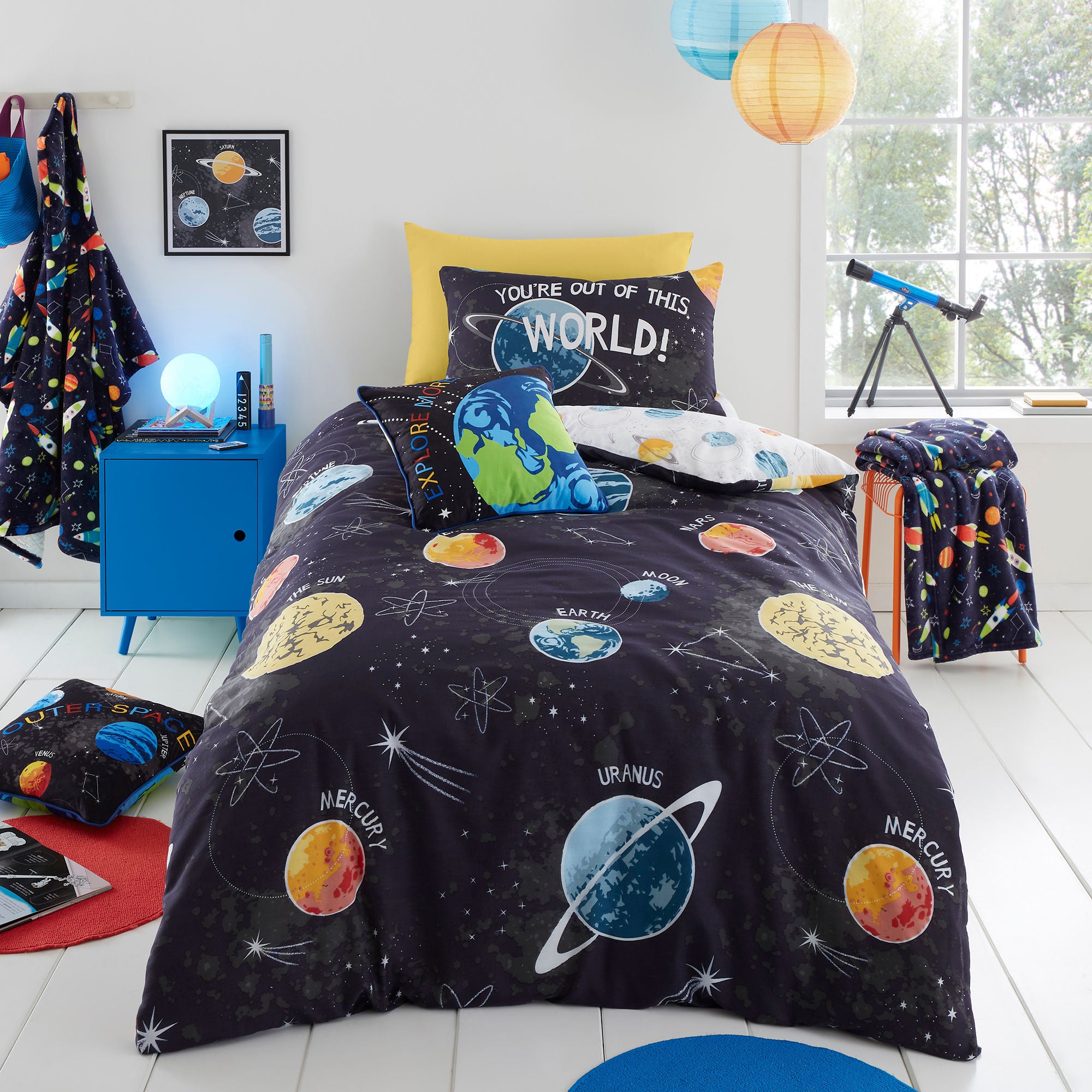4/3pcs Galaxy 3D Bedding Sets Universe Outer Space Duvet cover Bed Sheet / Fitted Bed Sheet pillowcase Twin queen king main image 0
