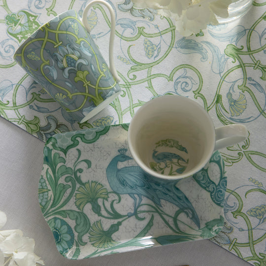 Palm Court Mug and Tray Set in Multicolour