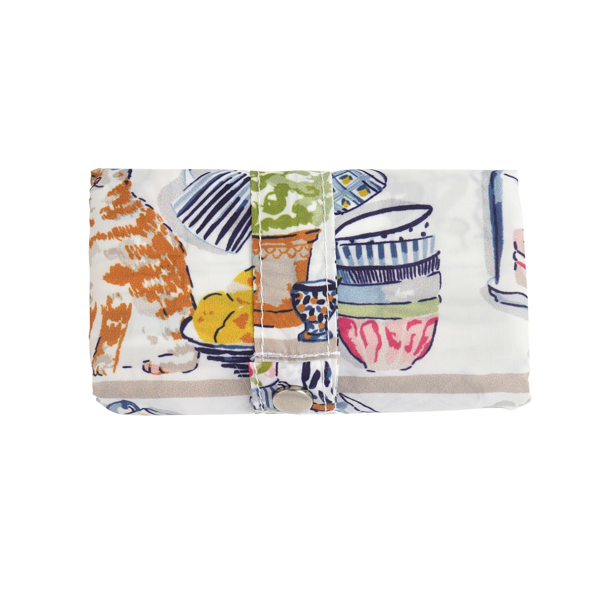 Ulster Weavers Pantry Cats Foldable Tote Bag Medium in Multi - Roll-Up Bag - Ulster Weavers