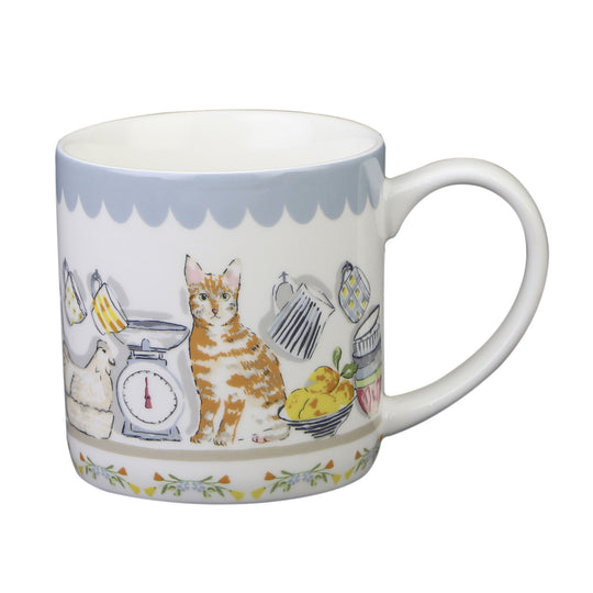 Pantry Cats Bone China Mug in Multicolour