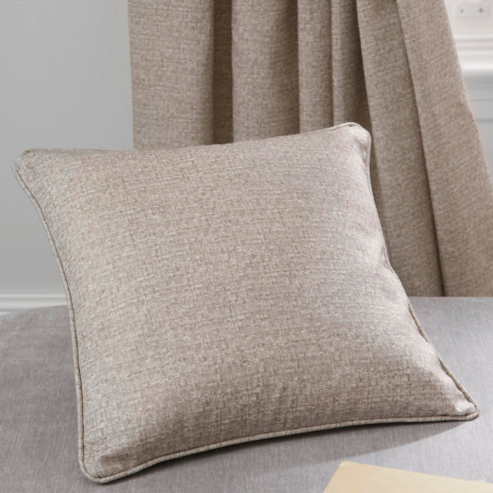 Pembrey Cushion by Dreams & Drapes in Natural 43 x 43cm - Cushion - Dreams & Drapes Curtains