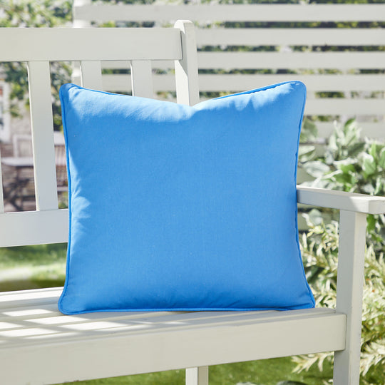 Plain Dye Cushion in Blue 43 x 43cm