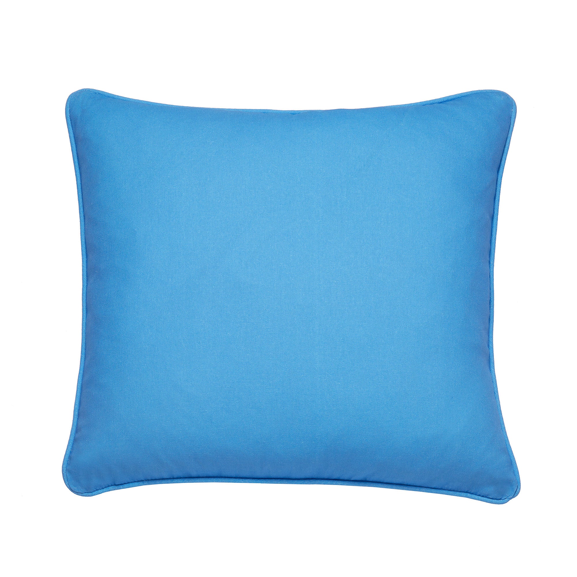 Plain Dye Cushion by Fusion in Blue 43 x 43cm - Cushion - Fusion