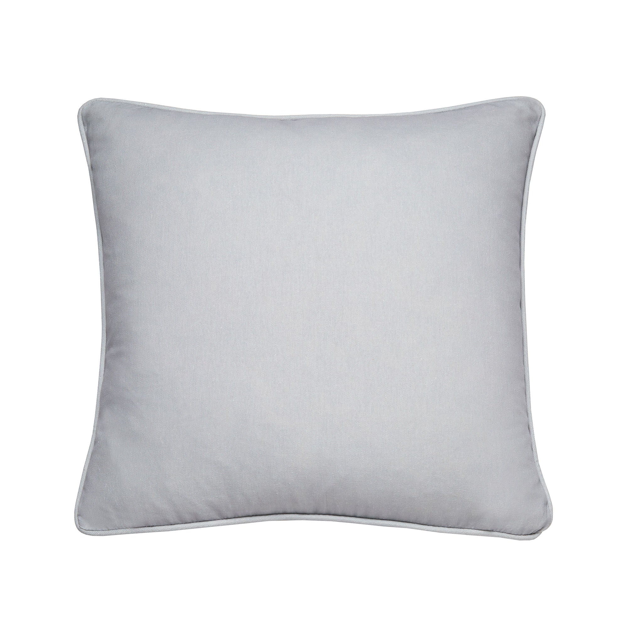 Plain Dye Cushion by Fusion in Silver 43 x 43cm - Cushion - Fusion