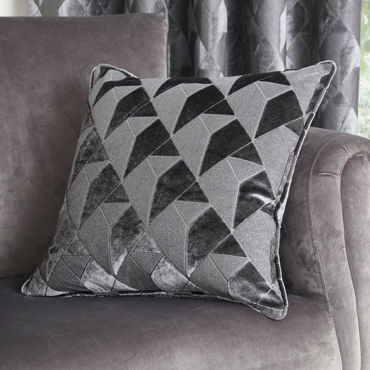 Quentin Cushion by Appletree Boutique in Slate 43 x 43cm - Cushion - Appletree Boutique